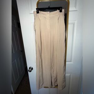 Forever 21 Cream Wide Leg Pants